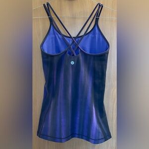 Lululemon Free To Be Tank *Everlux [Sz 2] | Spray Dye Lunar Purple Intergalactic